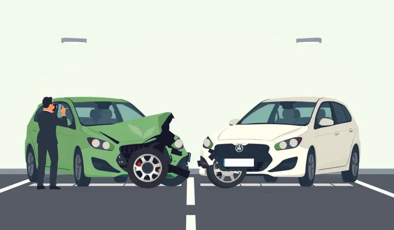 Žlté odťahové vozidlo nakladá nepojazdné osobné auto na parkovisku pred bytovým domom