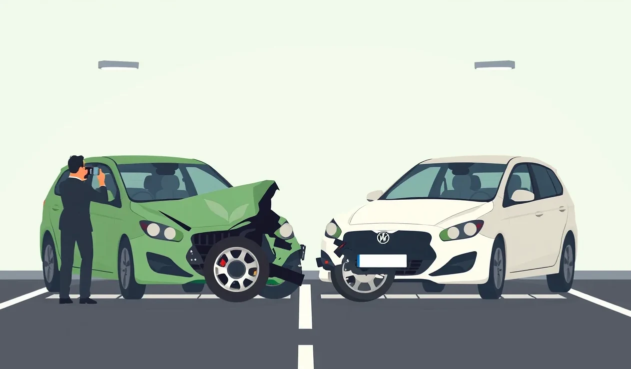 Žlté odťahové vozidlo nakladá nepojazdné osobné auto na parkovisku pred bytovým domom